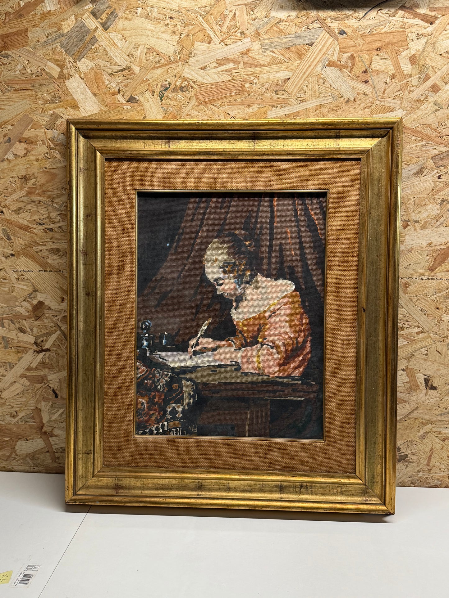Quadro con Cornice in Legno Dorato  Eleganza