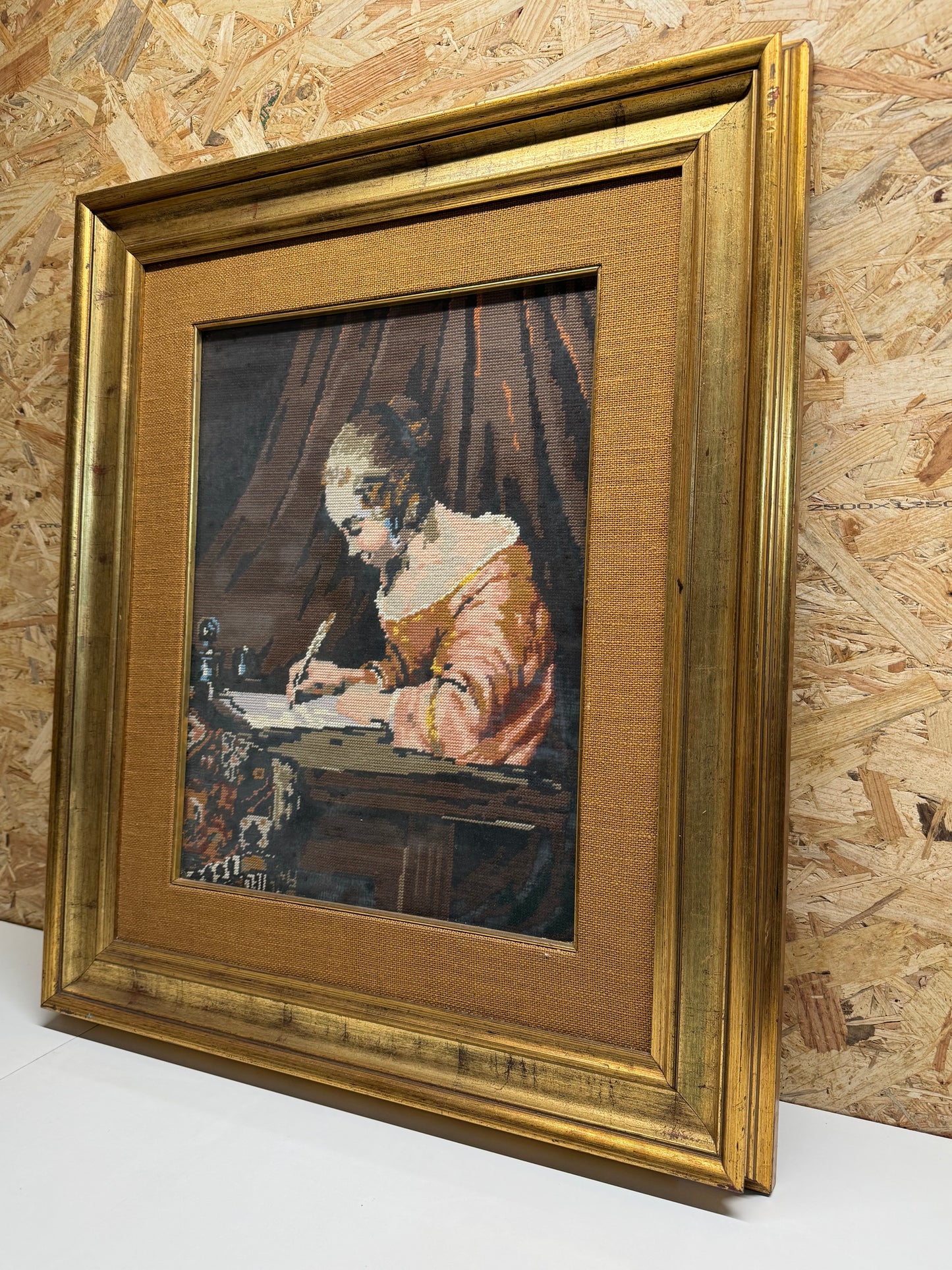 Quadro con Cornice in Legno Dorato  Eleganza