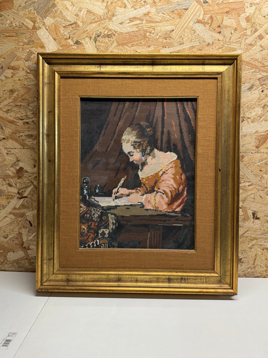 Quadro con Cornice in Legno Dorato  Eleganza