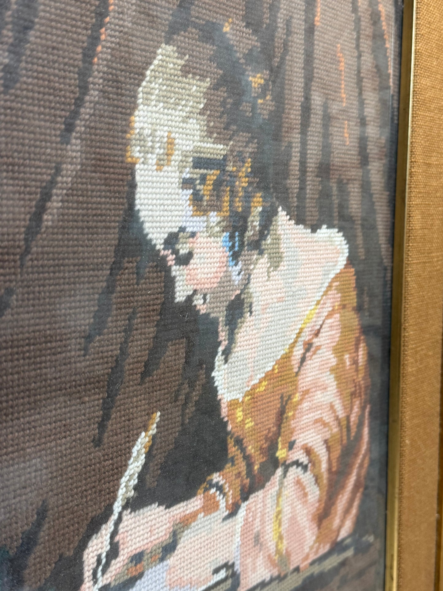 Quadro con Cornice in Legno Dorato  Eleganza
