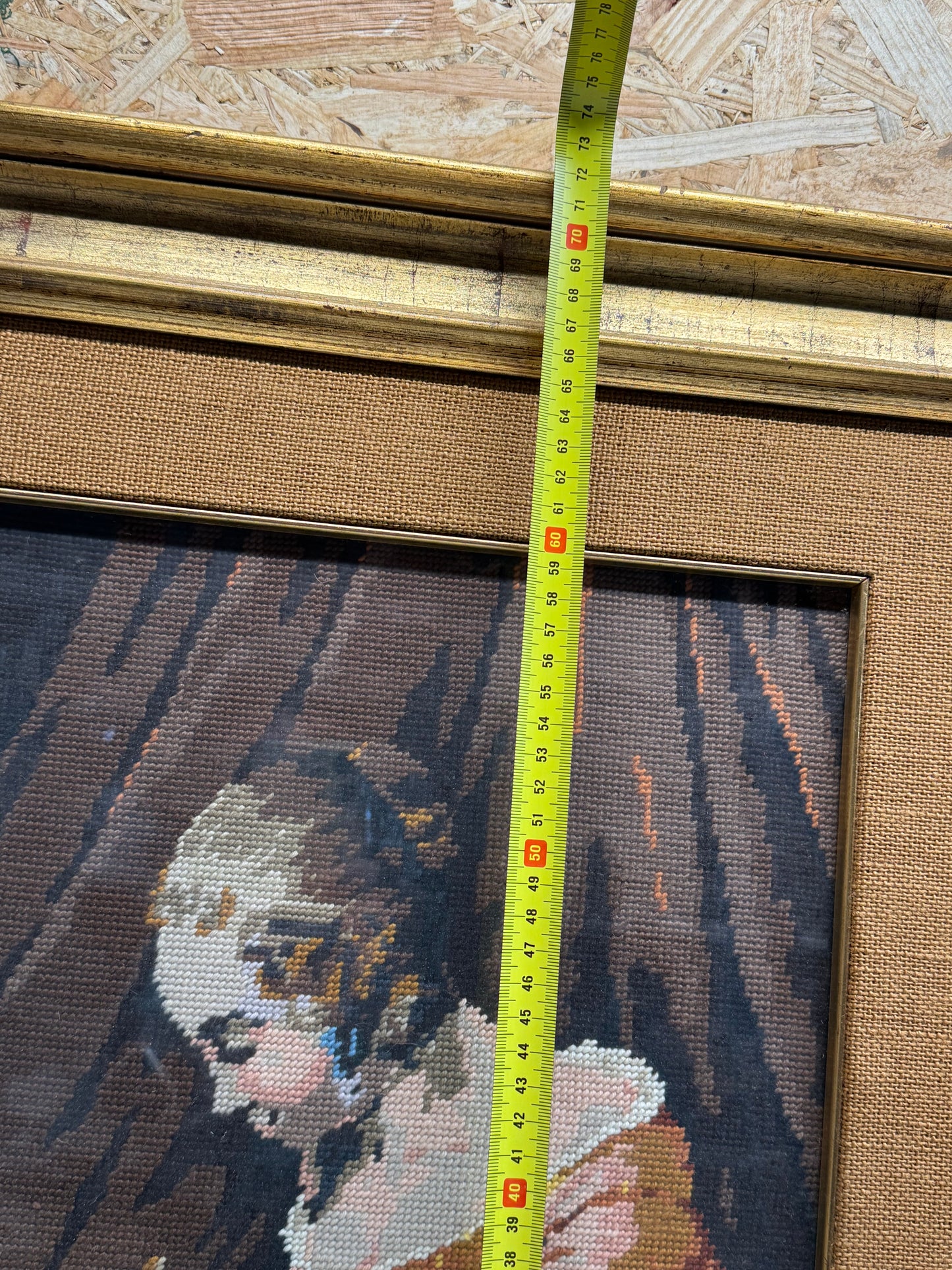 Quadro con Cornice in Legno Dorato  Eleganza