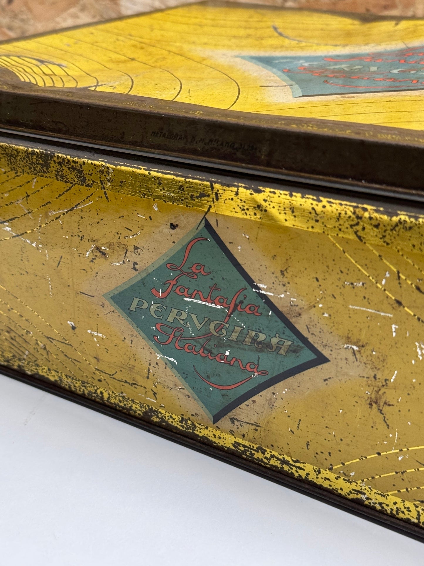 Scatola vintage PERUGINA anni ‘50 | Latta Metalgraf Milano | Rara da collezione