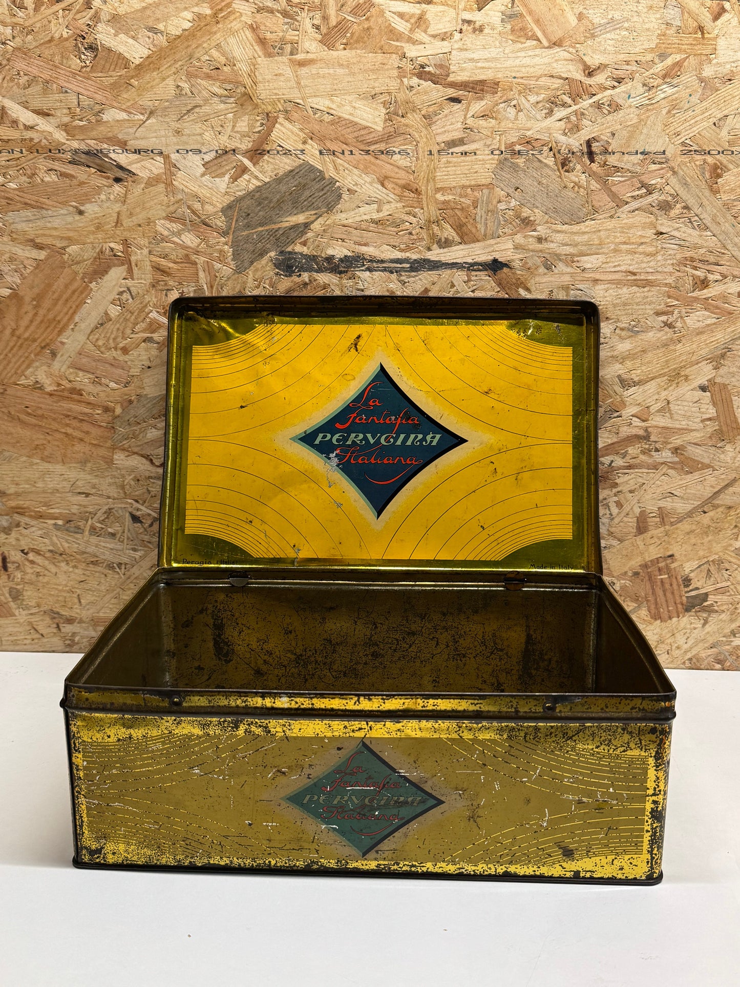 Scatola vintage PERUGINA anni ‘50 | Latta Metalgraf Milano | Rara da collezione