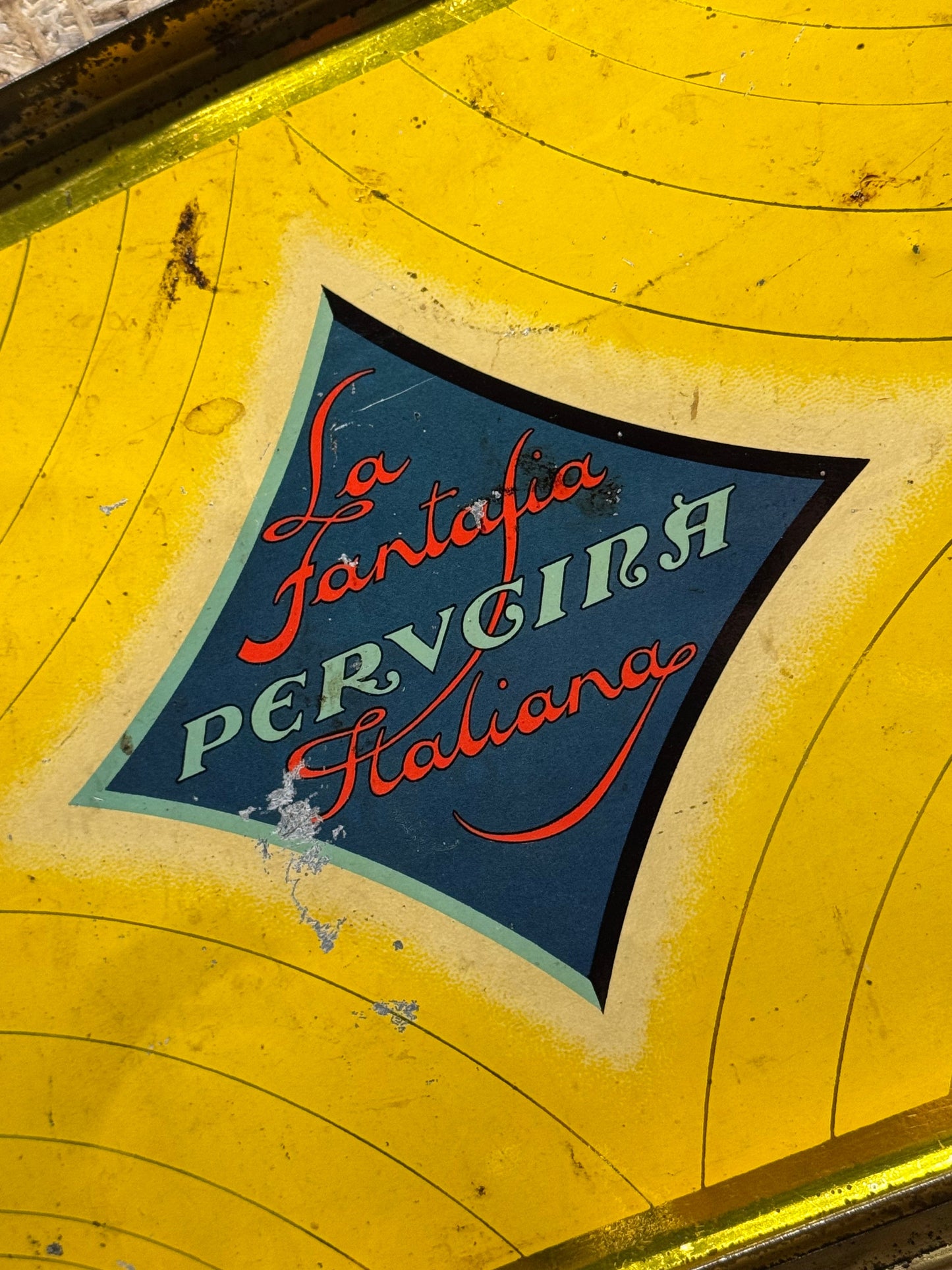 Scatola vintage PERUGINA anni ‘50 | Latta Metalgraf Milano | Rara da collezione